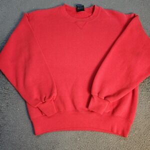 Vintage Soffe Sweatshirt Mens Medium Red Fleece Crewneck Pullover Made USA 90s